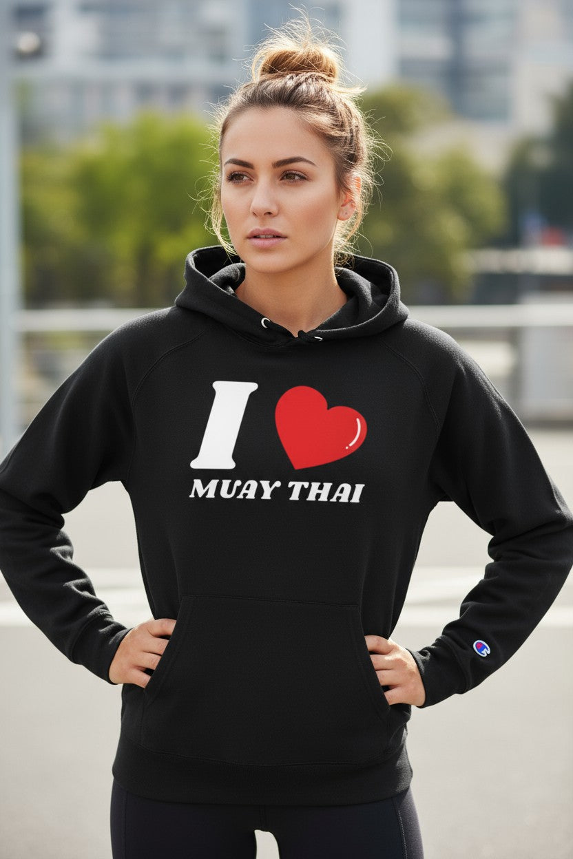 Woman's I Love Muay Thai Champion Hoodie