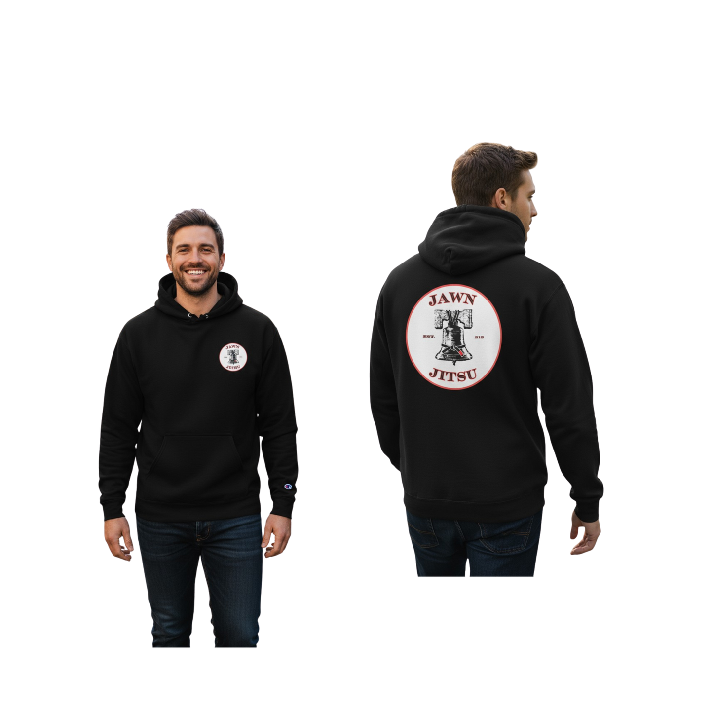 Black Belt Liberty Bell Hoodie (Front & Back Logo)