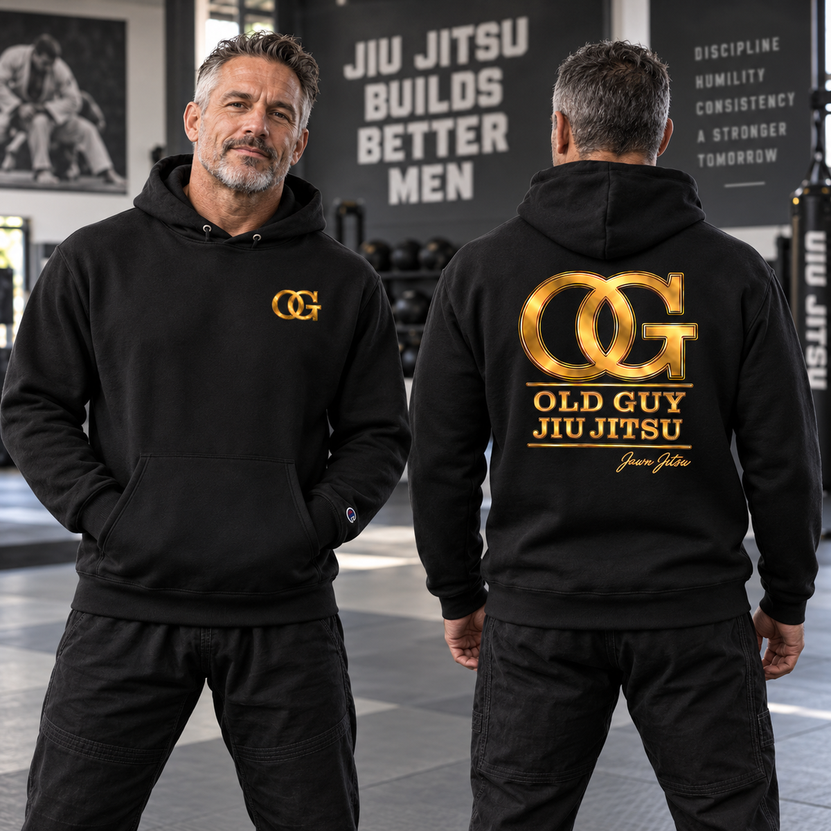 OG Old Guy Jiu Jitsu Champion Pullover Hoodie – Still Dangerous, Just Sore