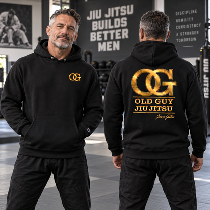 OG Old Guy Jiu Jitsu Champion Pullover Hoodie – Still Dangerous, Just Sore