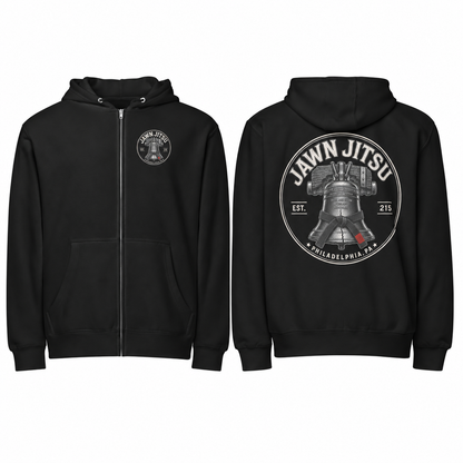 Jawn Jitsu Liberty Bell Unisex Zip-Up Hoodie – Philadelphia BJJ