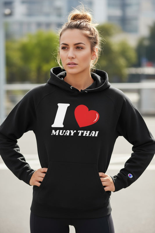 Woman's I Love Muay Thai Champion Hoodie