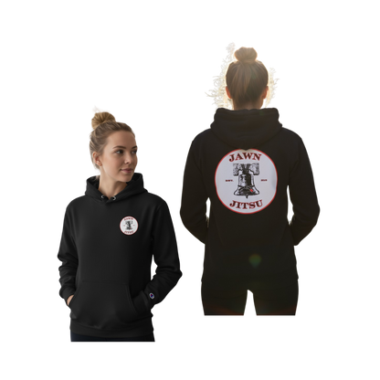 Woman's Liberty Black Belt Bell Champion Hoodie