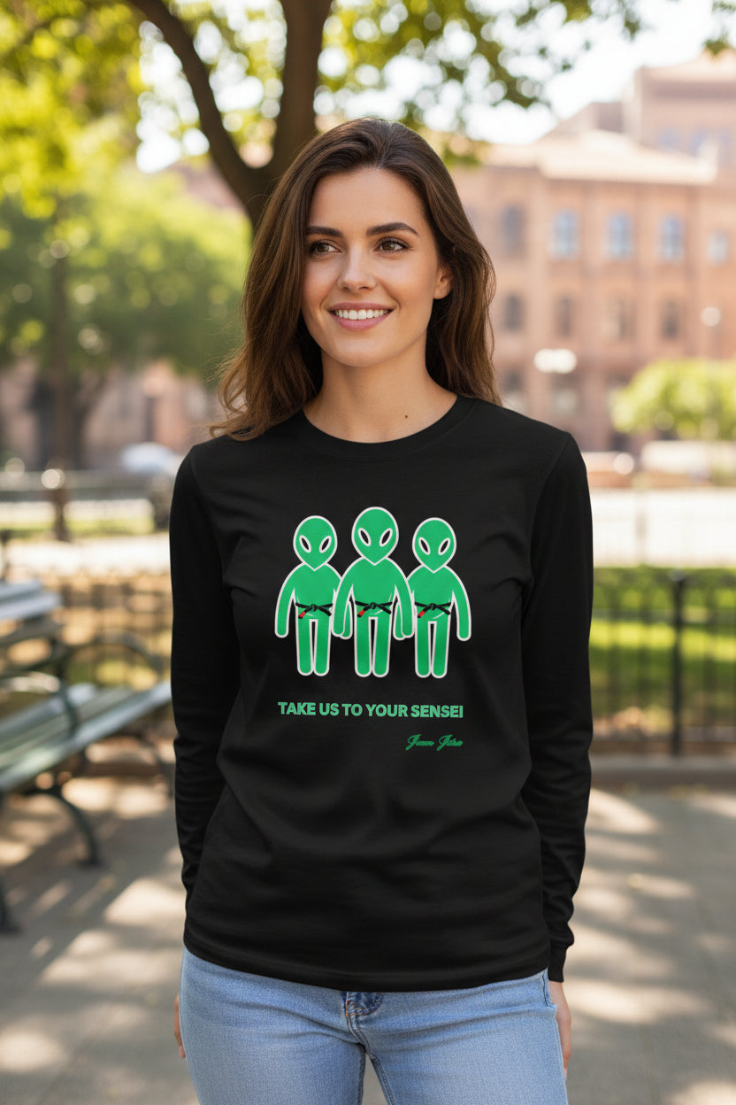 Woman's Alien Dojo Invasion Long Sleeve T-Shirt
