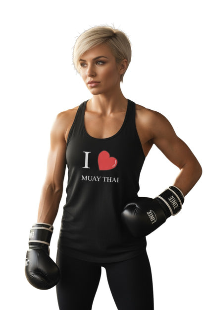 Women’s "I Love Muay Thai" Tank Top - Black