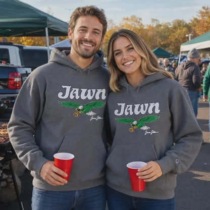 Retro Eagles Jawn Unisex Champion Hoodie