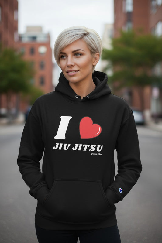 Woman's I Heart Jiu Jitsu Hoodie