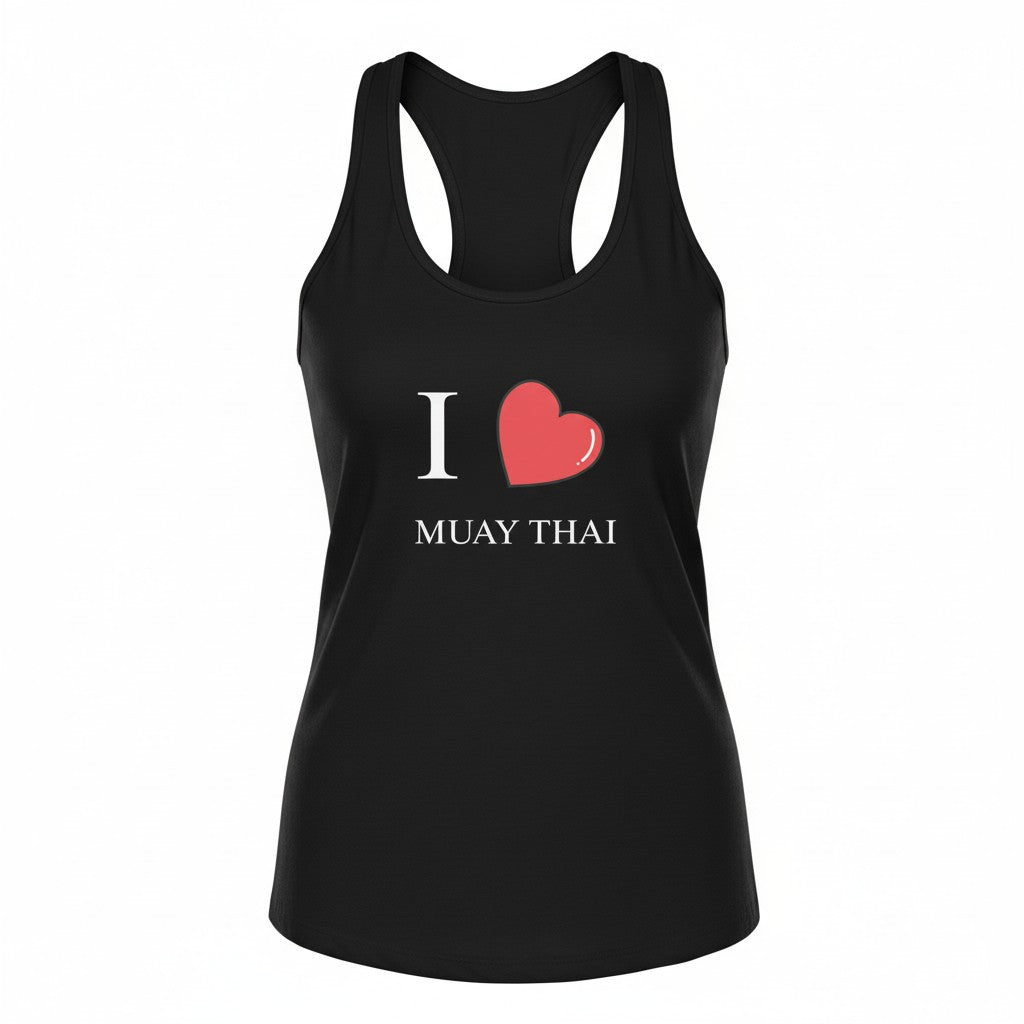 Women’s "I Love Muay Thai" Tank Top - Black