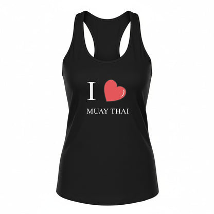 Women’s "I Love Muay Thai" Tank Top - Black